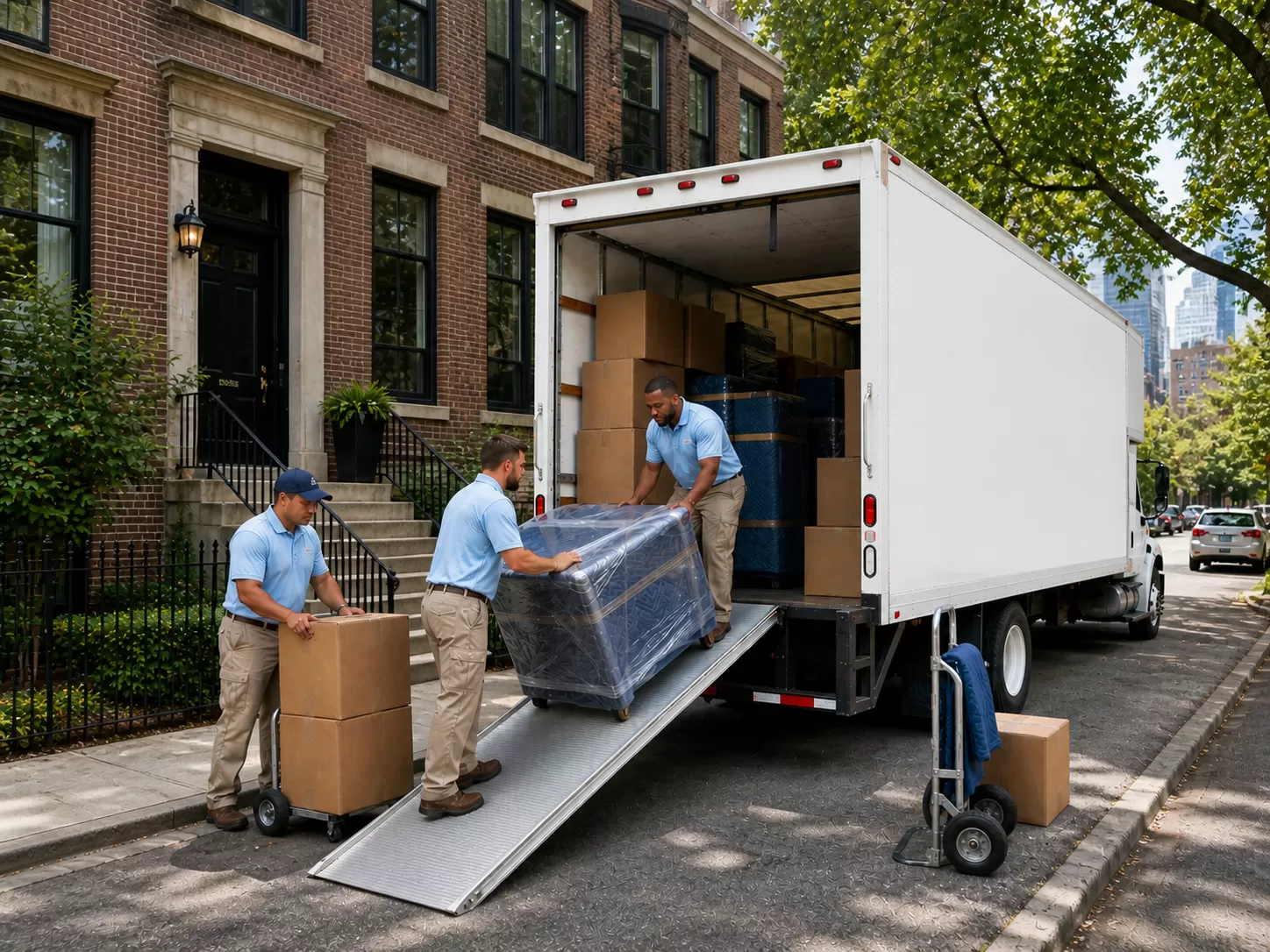 Seamless long-distance moving